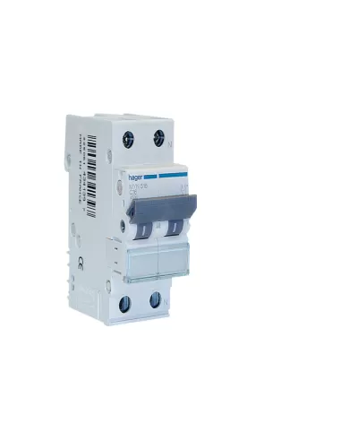 Hager automatischer Leistungsschalter 1p n 1 Neutralpol 20a 4 5ka Kurve C 2 DIN-Module