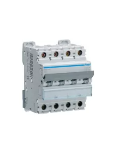 Disjoncteur Hager nrn410 4p 4 pôles 4x10a 25ka à courbe en C, 4 modules DIN