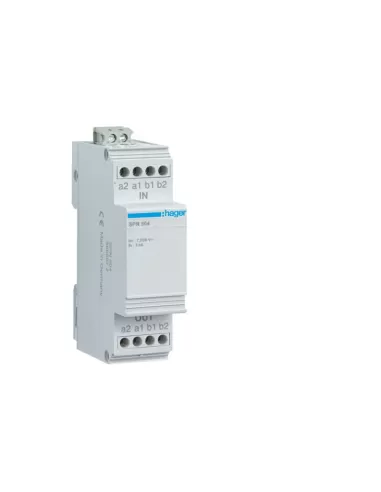 Hager spn504 spd cl ii surge arrester - 48v max digital lines - 1 din module
