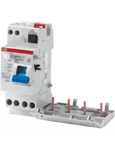 Bloc différentiel Abb dda204 a 63a 100ma 4p