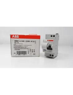 Abb ds951 différentiel magnétothermique c40 0,03a ac 6ka 2 modules eb 141 9