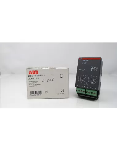 Abb ja//m 2 230 1 módulo actuador de persiana enrollable 2 canales 230v acb ec 439 6