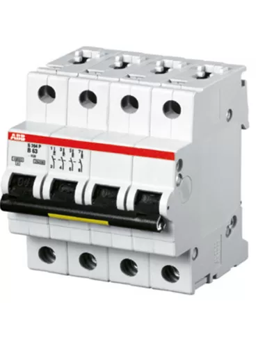 Abb s204p b25 automatic circuit breaker 25ka 4p