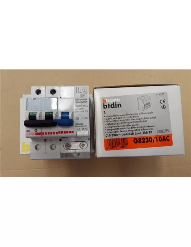 Magnetotérmico diferencial Bticino CA 2p 10a 4,5ka 30ma 0,03a g8230//10ac salvavidas