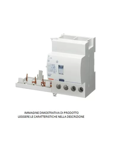 Bloc différentiel Gewiss 4p en 25a instantané 500ma 0,5 acgw94424 3,5 modules