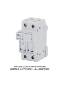 Portafusibles seccionable Gewiss 1p n 8,5x31,5 400v 2 módulos gw96216 accesorios