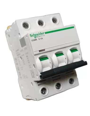 Schneider thermal magnetic switch ic60n 3p c 1a 6000a a9f74301