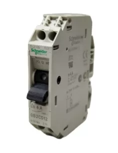 Schneider gb2cd12 circuit breaker 1p 1n 6a