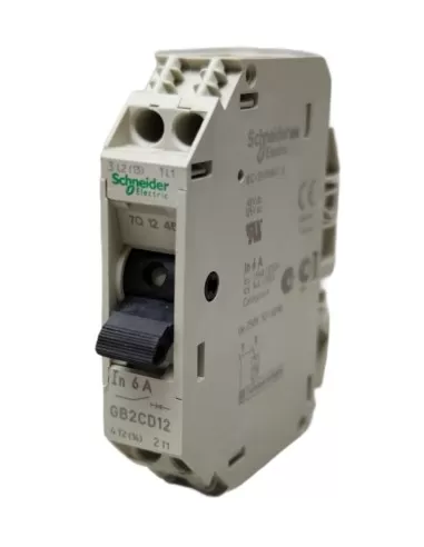Schneider gb2cd12 interrupteur automatique 1p 1n 6a