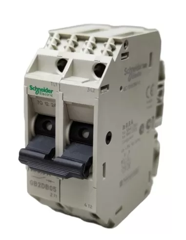 Schneider gb2db05 2p circuit breaker