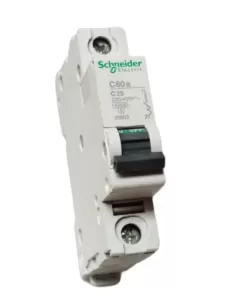 Disyuntor automático schneider c60a 4.5ka 1p 25a curva c 23853 interruptor