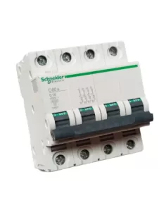 Schneider automatic circuit breaker c60a 4.5ka 4p 10a curve c 23901
