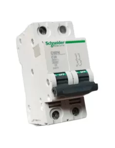 Schneider automatico magnetotermico c60n 6ka 2p 20a curva c 24271 interruttore