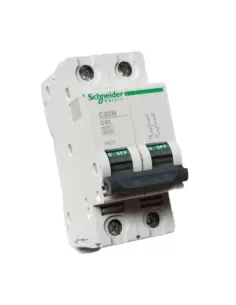 Schneider disjoncteur automatique c60n 6ka 2p 63a courbe c 24276 interrupteur