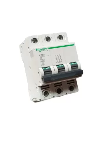 Schneider disjoncteur automatique c60n 6ka 3p 6a courbe c 24281 interrupteur