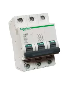 Schneider disjoncteur automatique c60n 6ka 3p 25a courbe c 24286 interrupteur