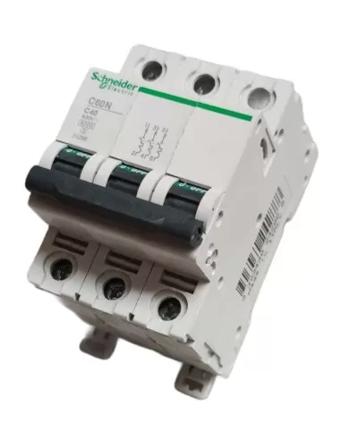 Schneider 24288 circuit breaker c60n 6ka 3p 40a curve c