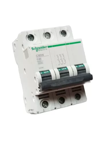 Schneider disjoncteur automatique c60n 6ka 3p 63a courbe c 24290