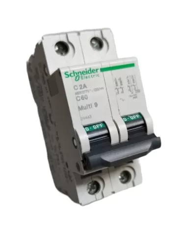 Schneider 24443 circuit breaker c60n 6ka 2p 2a c ul//csa