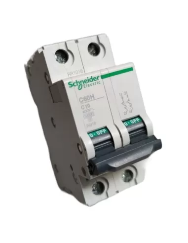 Schneider 24918 thermal magnetic switch c60h 10ka 2p 10a curve c
