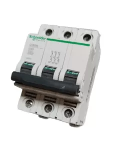 Disjoncteur Schneider 24940 C60H 10 kA triphasé 63 A courbe C