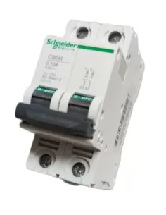 Schneider disjoncteur automatique c60h 10ka 2p 10a courbe d 25115 interrupteur