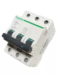 Disyuntor automático schneider c60l 15ka 3p 1a curva c 25431 interruptor