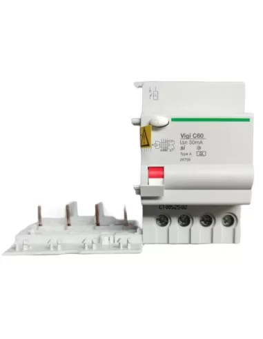 Schneider 26756 differential switch block c60 4p 25a 30ma class a