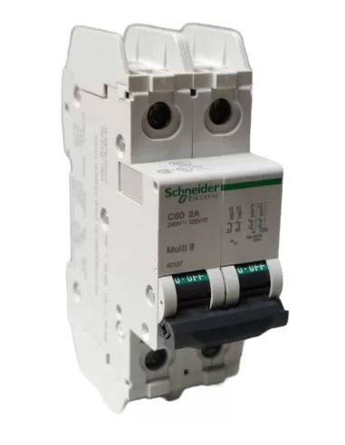 Disyuntor Schneider 60137 c60n 2p 2a c ul//csa