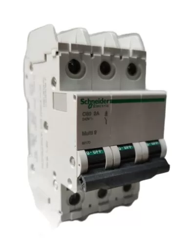 Disjoncteur Schneider 60170 60170 c60n 3P 2A c ul//csa
