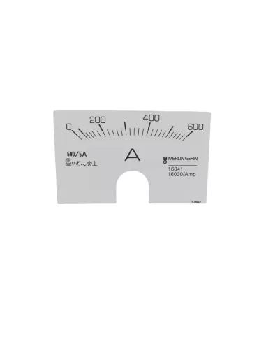 Merlin gerin 16041 scale 0//600a for voltmeter 16030