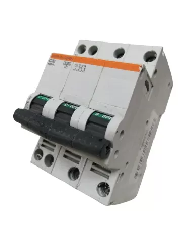 Disjoncteur Merlin Gerin 17592 4P 20A 6K C 3Mod C40