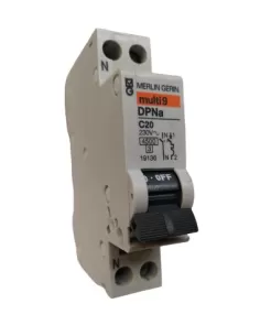 Merlin gerin 19136 dpna circuit breaker 1p n 20a 4500c 1m [17510]