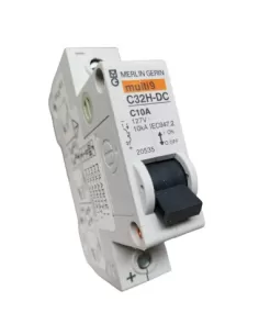 Merlin gerin 20535 interruttore automatico magnetotermico c32h-dc 1p 10a c 10ka