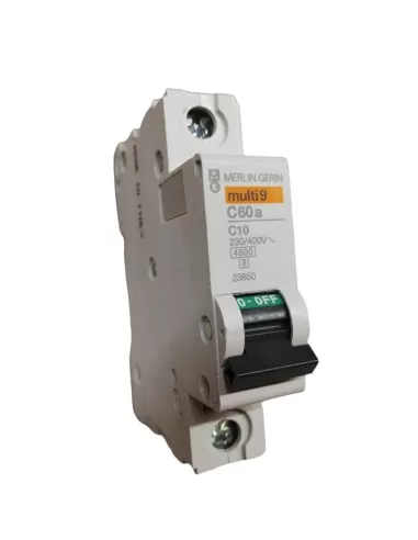 Disjoncteur Merlin Gerin 23850 1P 10A 4,5k C 1mod C60