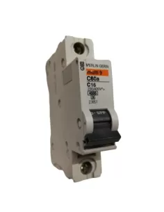 Merlin gerin 23851 circuit breaker 1p 16a 4.5k c 1mod c60