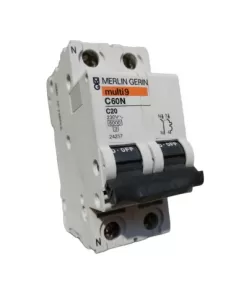 Disjoncteur Merlin Gerin 24257 20 A 6 kA C 2 MOD 1 PN