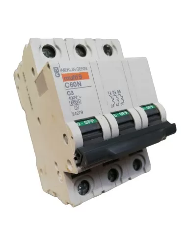 Merlin gerin 24279 interruttore magnetotermico 3p 3a 6k c 3mod c60