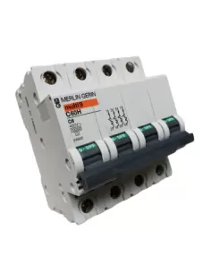 Disyuntor Merlin Gerin 24945, 4 polos, 6 A, 10 kV, 4 MOD, C60