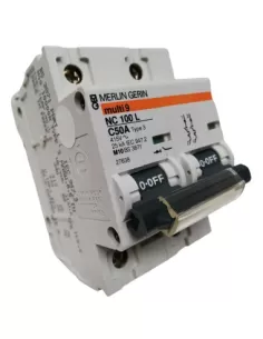 Interruptor automático Merlin Gerin 27638 NC100L 2P 50A 25000C