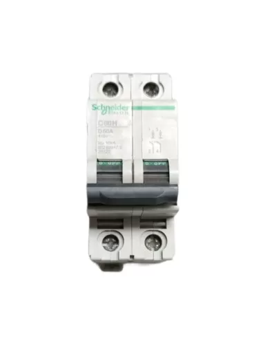 Schneider 25122 interrupteur magnéto-thermique 2p 50a 10k d 2 modules c60