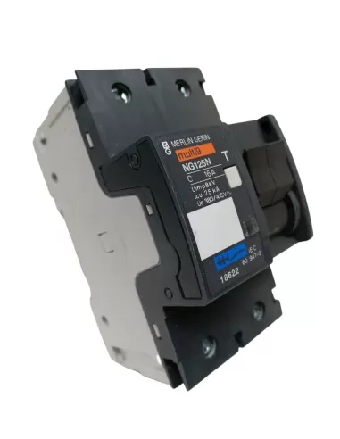 Merlin gerin 18622 interruttore automatico ng125n 2p 16a curva c