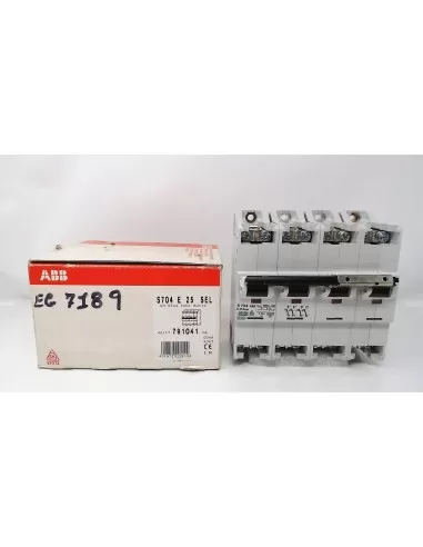 Disyuntor selectivo abb s704 25a 4p, por ejemplo, 718 9