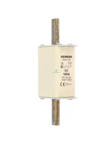 Fusible Siemens 3NA3130 NH 1 GL/GG GR 100 A 500 V CA