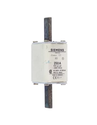 Fusible Siemens 3na3244 nh 2 gl/gg 250a 500vca, 400vcc
