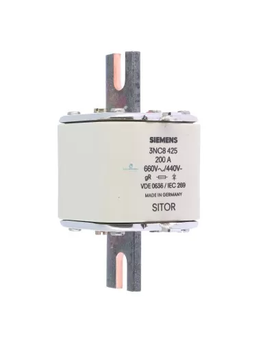 Siemens 3nc84250c fusible sitor gr 200a 690v gr3 m10 110mm hh