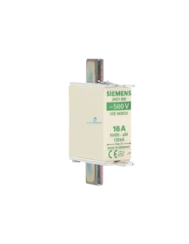 Fusible Siemens 3nd1805 16 A NH 000 AM 500 Vca
