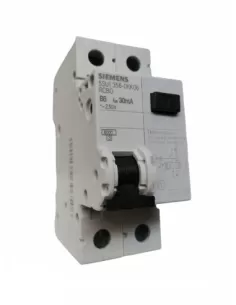 Disjoncteur différentiel Siemens 5SU13560KK06, 6 kA, 10 kA, monophasé, type B6, courant alternatif, 30 mA