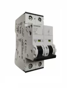 Siemens interrupteur magnétique thermique 2p 8a 10ka courbe c 2 modules 5sy42087