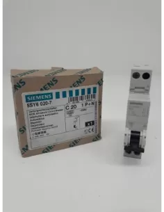 Disjoncteur Siemens 1p n 20a 6ka courbe c 1 module 5sy60207
